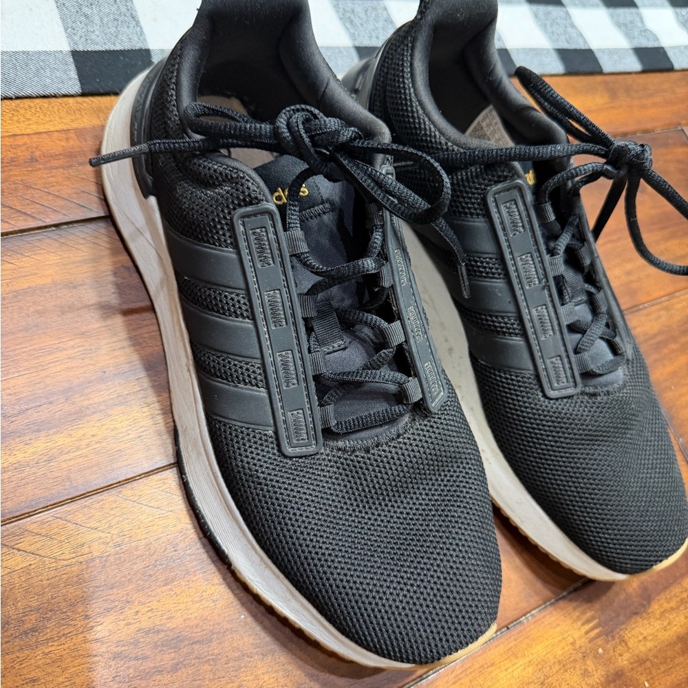 Adidas Women's Black and White Athletic Shoes